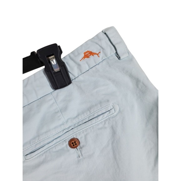 Tommy Bahama Chino Pants Mens 40 Light Blue Pima Cotton Distressed (42x10.5) - Picture 7 of 11